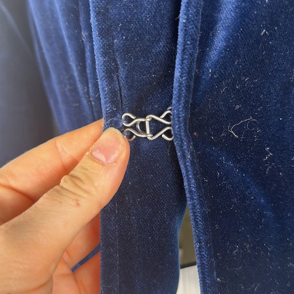 J. Crew Dark Navy Velvet Blazer Jacket Women’s 8 - Picture 5 of 8